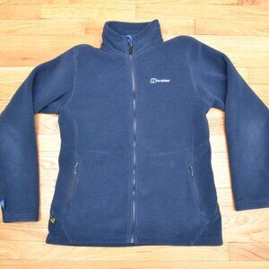 Berghaus Long Sleeve Zip Up Fleece Jacket Polyester US XL UK 16 Women’s Blue